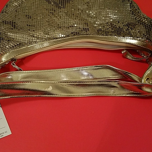 NWT VINTAGE GOLD SHOULDER BAG - Picture 3 of 8